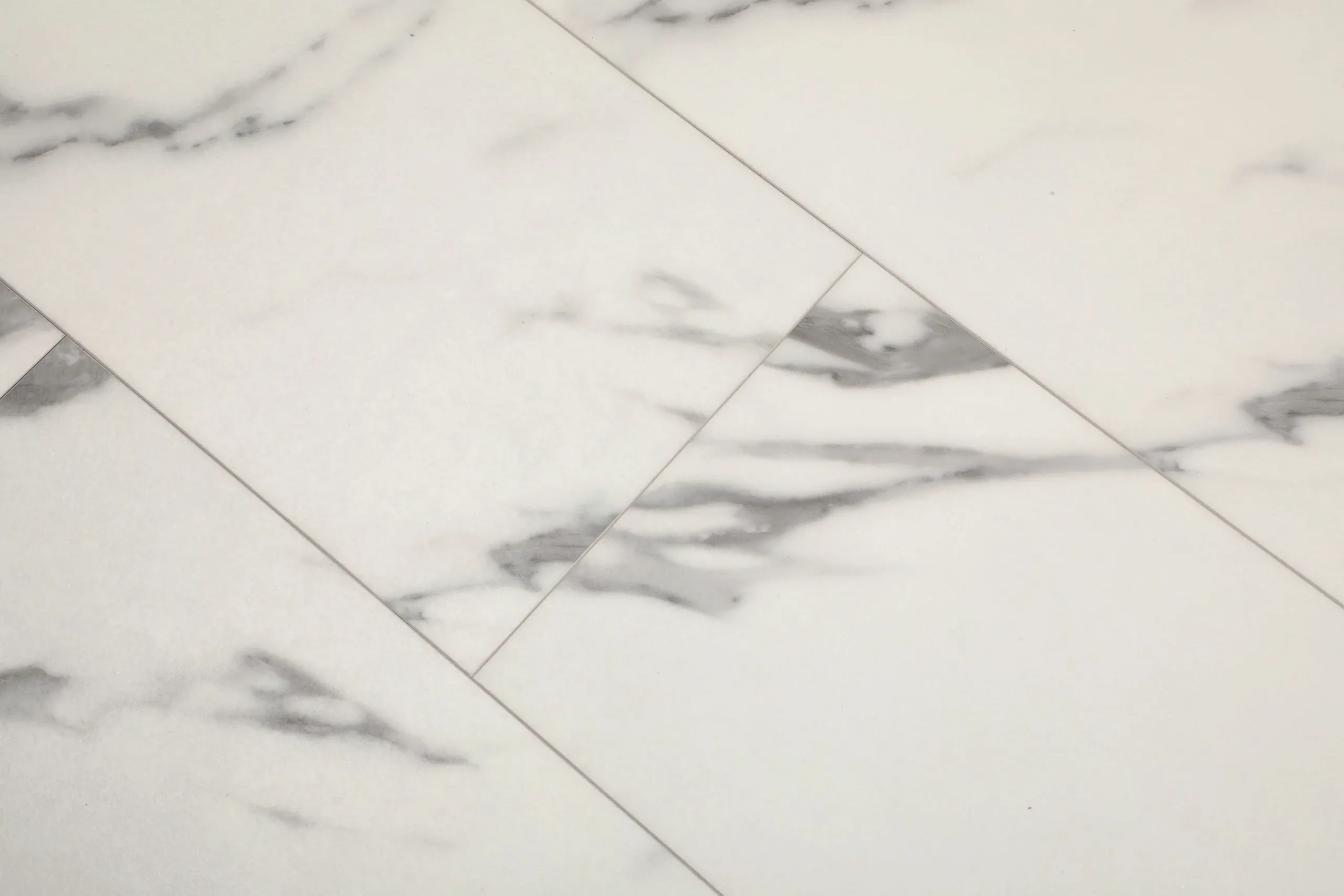 Rejuvenation 523 rectangular white with gray stone-look luxury vinyl tile