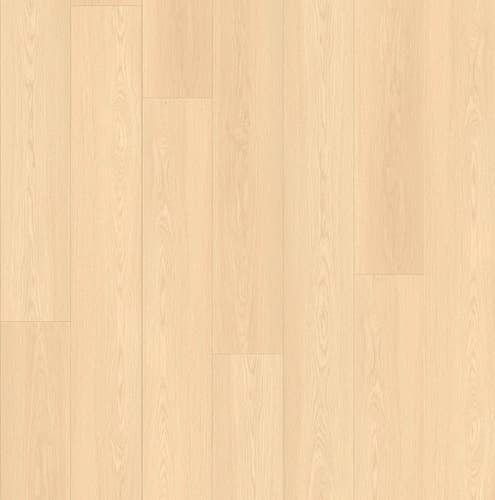 Saybrook Summer Sun sample, a light tan luxury vinyl plank with subtle woodgrain detailing and knots