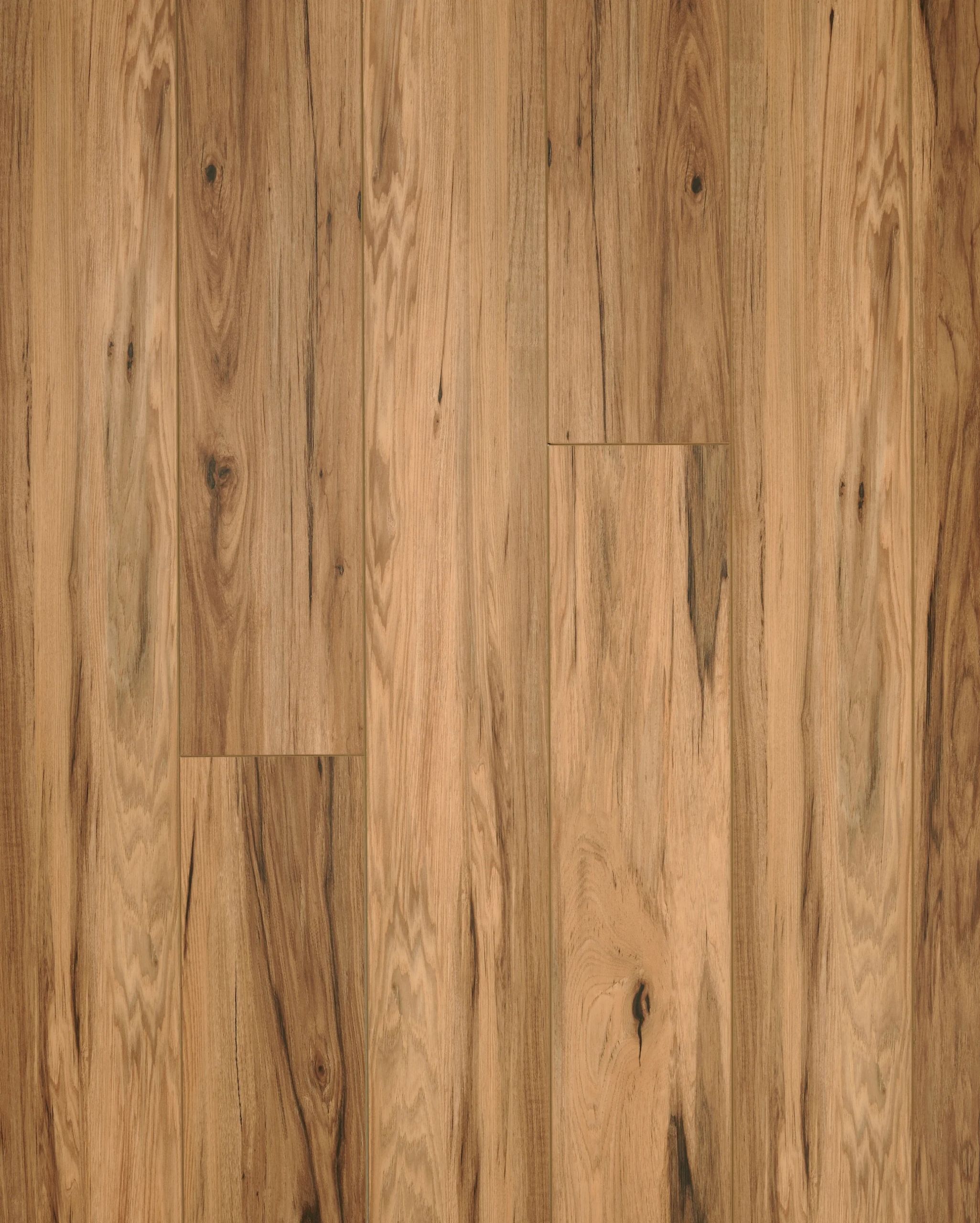 Sample of Timber Land Gunstock, a luxury vinyl plank with gold and brown tonal variations, knots, and woodgrain texture for a calm and grounding look