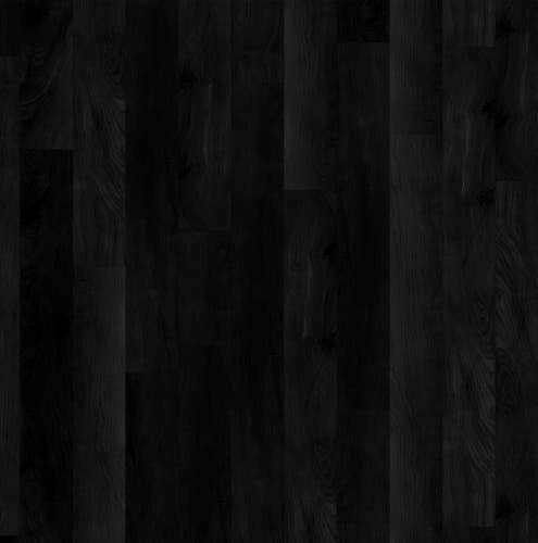 Urbane Ebony luxury vinyl plank sample, showing a bold, black woodgrain design and a matte finish