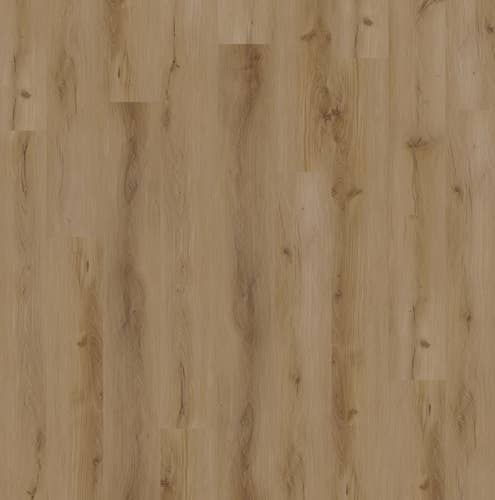 Yukon Macadamia luxury vinyl plank sample, with oversized planks, woodgrain detailing, and knots