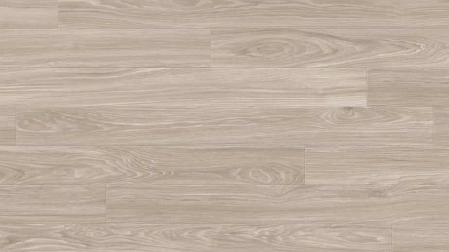Sample of Basque Oak luxury vinyl plank, a gray woodgrain design with texture
