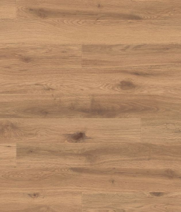 Natural Oak sample, showing golden brown woodgrain pattern with knots and texture