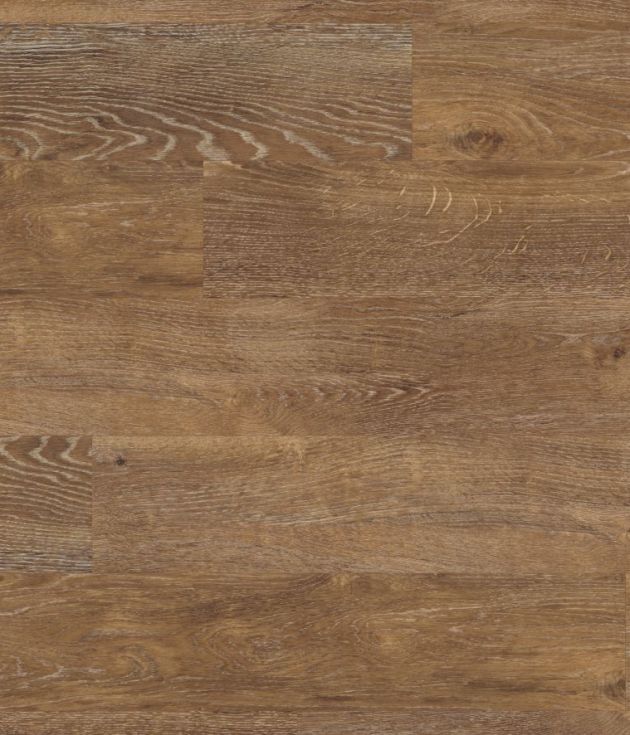 Sample of Hessian Oak LVP showing various brown tones and lime-washed finish