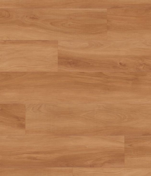 Jatoba LVP sample illustrating reddish brown tones, delicate grain patterns, and a matte finish